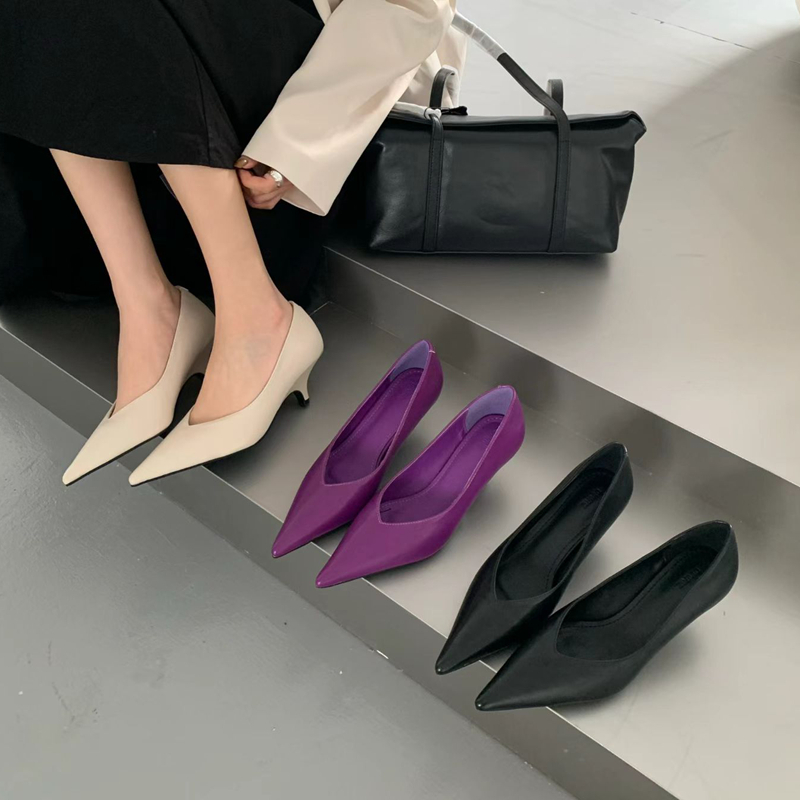 Women Shoes Branded - รองเท้าส้นเตี้ยแบบสวม SUOJIALUN คอลเลคชั่นฤดูใบไม้ผลิ 2025 แบรนด์ใหม่สำหรับผู้หญิง ดีไซน์หัวแหลม