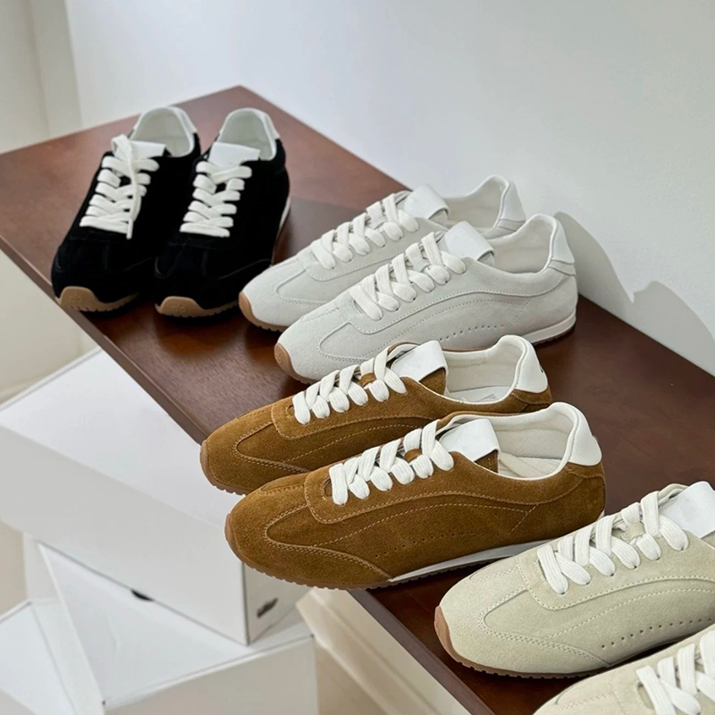 Women Shoes Store - รองเท้าลำลองแบบยูนิเซ็กซ์สำหรับผู้หญิง รองเท้าหนังแท้ รองเท้าผ้าใบหนังกลับ รองเท้าผู้ชายแบบผูกเชือก รองเท้าเดินสีขาว รองเท้าดีไซเนอร์สำหรับผู้หญิง