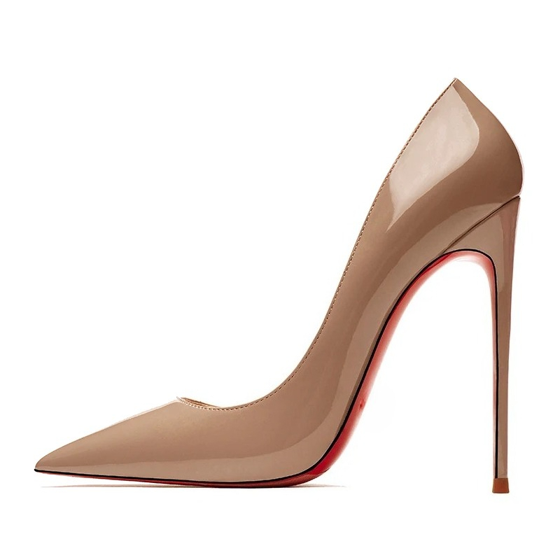 Women'S Shoes Red Bottoms - รองเท้าส้นสูงผู้หญิง Yuejinlong หนังแท้สุดหรู ส้นเข็มสูง 12 ซม.
