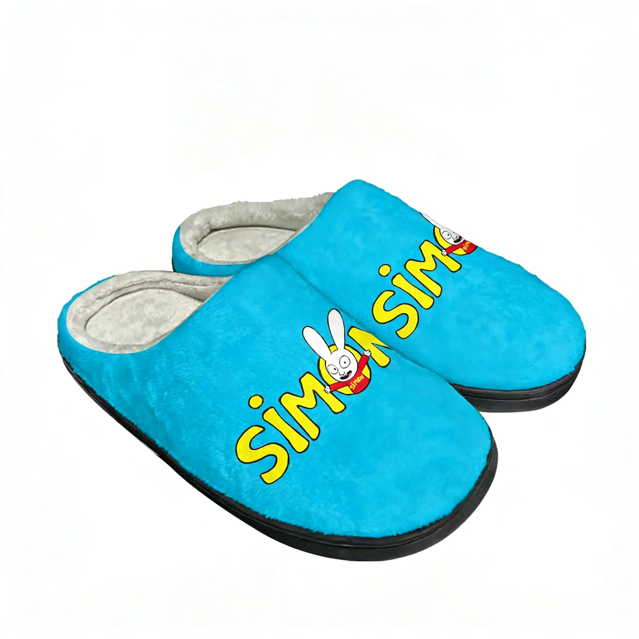 Women Shoes Logo - รองเท้าแตะลายการ์ตูนกระต่ายซิมอน ผ้าฝ้ายสำหรับใส่ในบ้าน น้ำหนักเบา สำหรับผู้ชายและผู้หญิง คุณภาพสูง แบบกำหนดเองได้