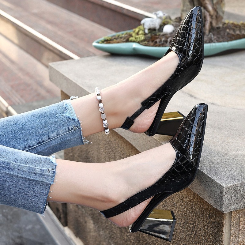 รองเท้าส้นสูงแบบรัดส้นสำหรับฤด - Women Shoes Branded บทวิจารณ์และราคา
