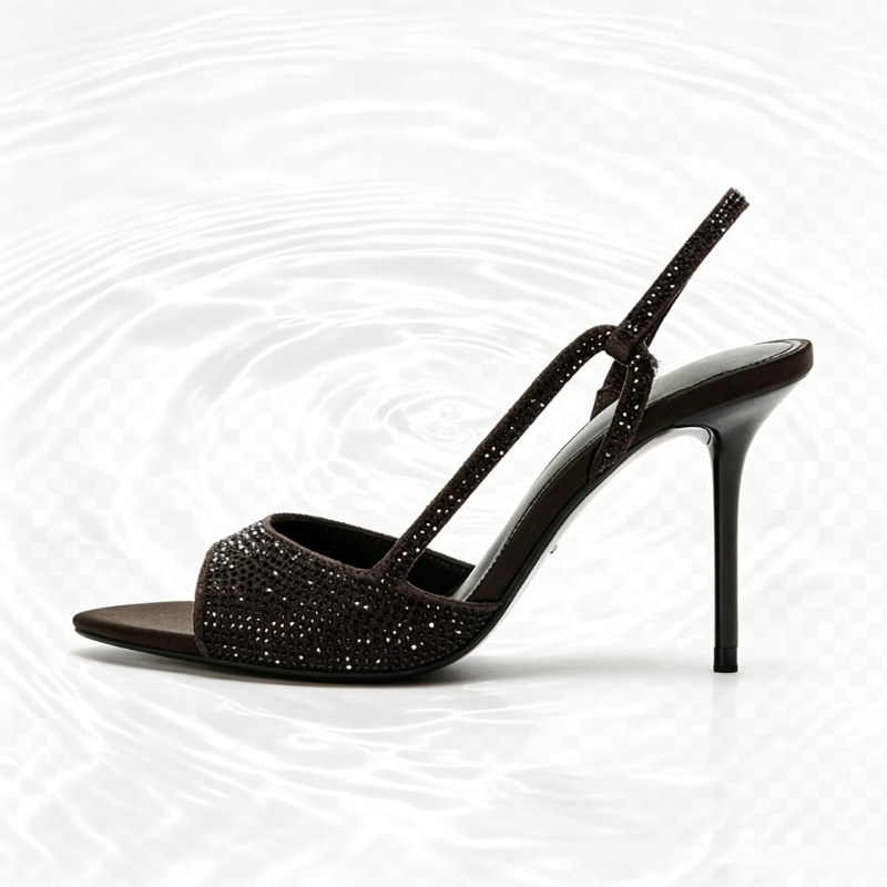 รองเท้าส้นสูงแบบสวมเปิดส้นประด - Women Shoes Branded บทวิจารณ์และราคา