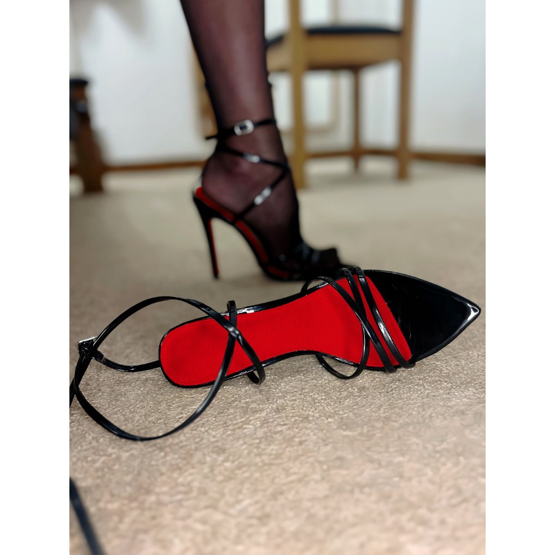 รองเท้าส้นสูงแบบเปิดนิ้วเท้าปร - Women'S Shoes Red Bottoms บทวิจารณ์และราคา