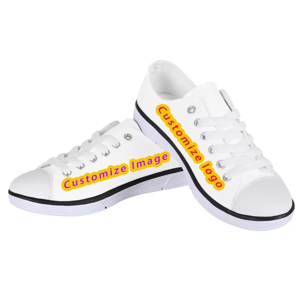 รองเท้าผ้าใบพิมพ์ลายโลโก้ ข้อค - Women Shoes Logo บทวิจารณ์และราคา