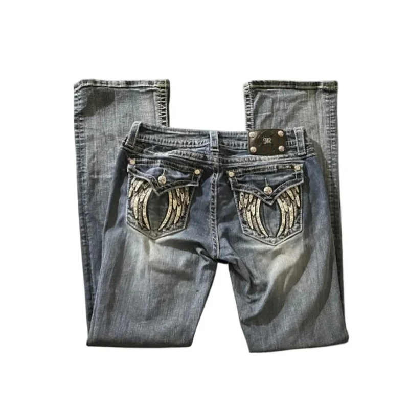 กางเกงยีนส์วินเทจยุค 90 สำหรับ - Women Shoes Jeans บทวิจารณ์และราคา