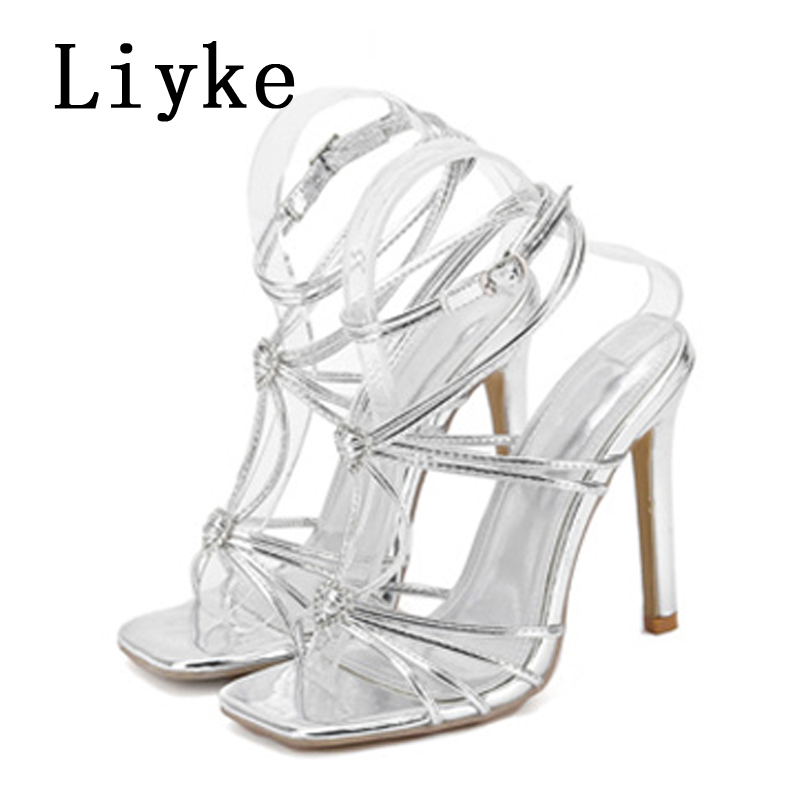 Liyke รองเท้าแตะผ้ายีนส์สีฟ้าส - Women Shoes Jeans บทวิจารณ์และราคา