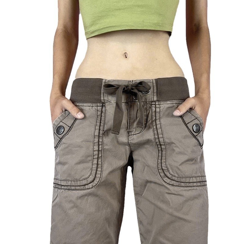 กางเกงยีนส์เอวต่ำทรงวินเทจสำหร - Women Shoes Jeans บทวิจารณ์และราคา