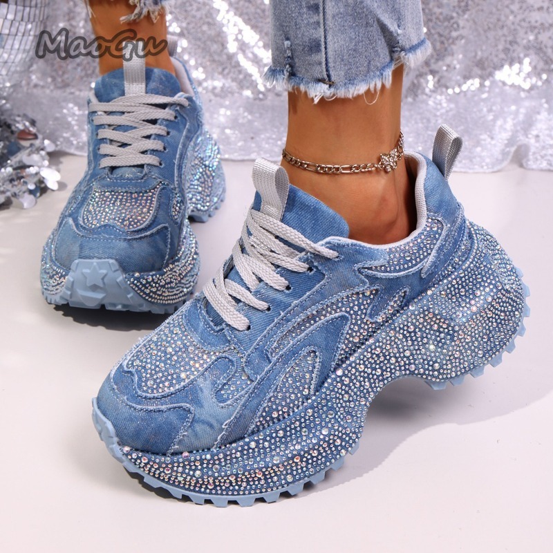 รองเท้าผ้าใบแฟชั่นผู้หญิงประดั - Women Shoes Store บทวิจารณ์และราคา