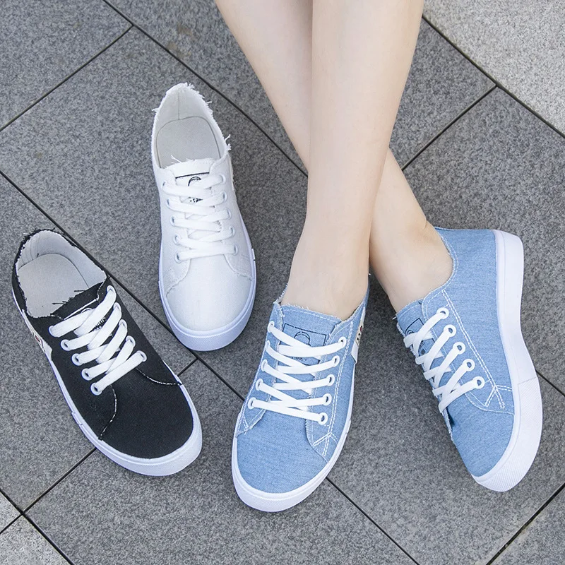 รองเท้าผ้าใบผู้หญิงทรงเตี้ย รุ - Women Shoes Store บทวิจารณ์และราคา