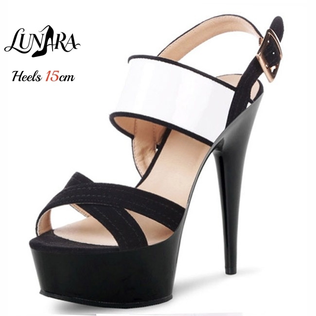 รองเท้าส้นเข็มแบบแพลตฟอร์มใส 1 - Ankle Strap Heels บทวิจารณ์และราคา