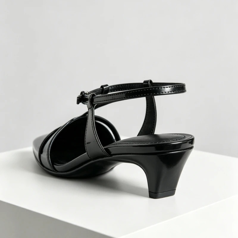 รองเท้าส้นสูงแบบคิทเทนฮีลหนังแ - Ankle Strap Heels บทวิจารณ์และราคา