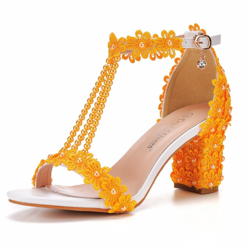 รองเท้าส้นสูงแบบเปิดหน้า 7 ซม. - Women Shoes Branded บทวิจารณ์และราคา