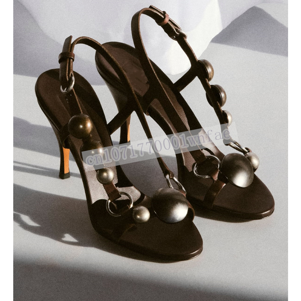 รองเท้าส้นสูงแบบสวมเปิดส้นหนัง - Ankle Strap Heels บทวิจารณ์และราคา