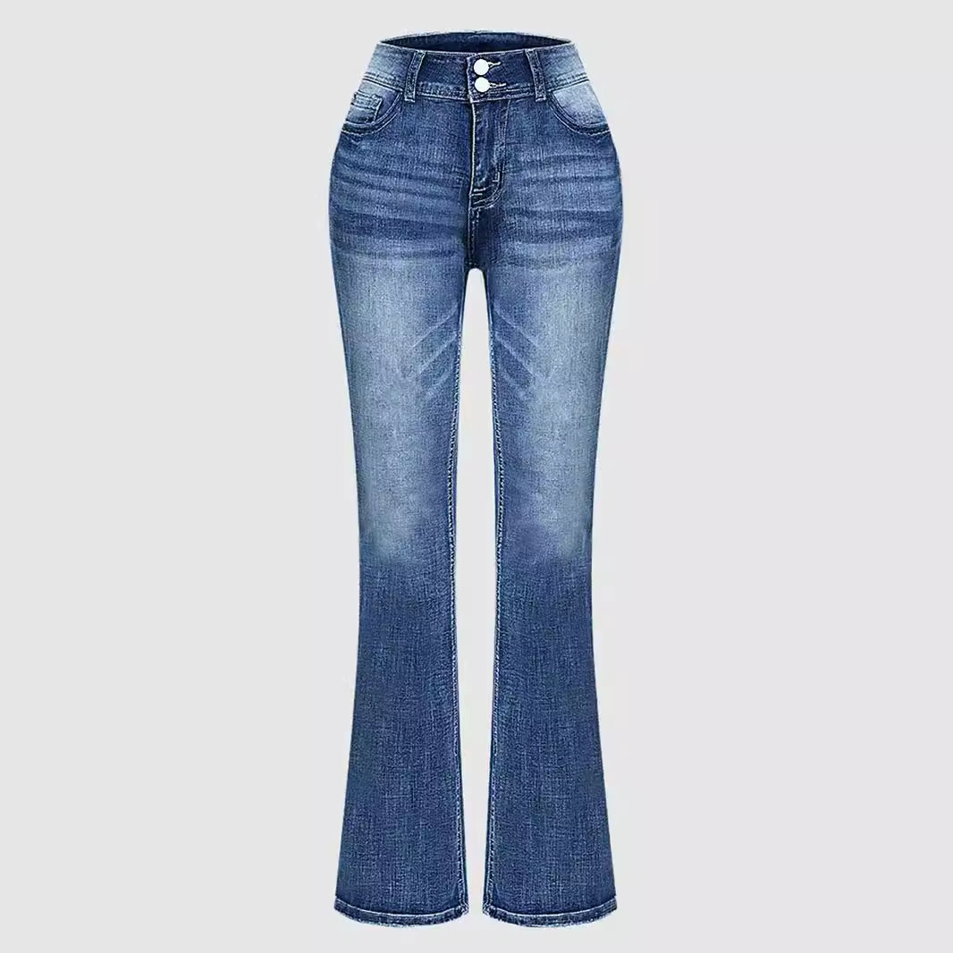 2025 ใหม่ผู้หญิงสูงเอวเย็บปักถ - Women Shoes Jeans บทวิจารณ์และราคา