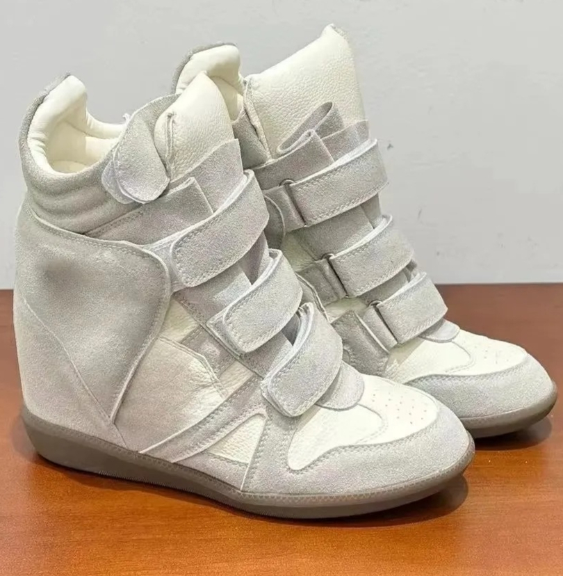 รองเท้าผ้าใบหุ้มข้อส้นลิ่มซ่อน - Women Shoes Store บทวิจารณ์และราคา